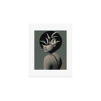 Lady With Butterfly  Art Print Gallery Image 1