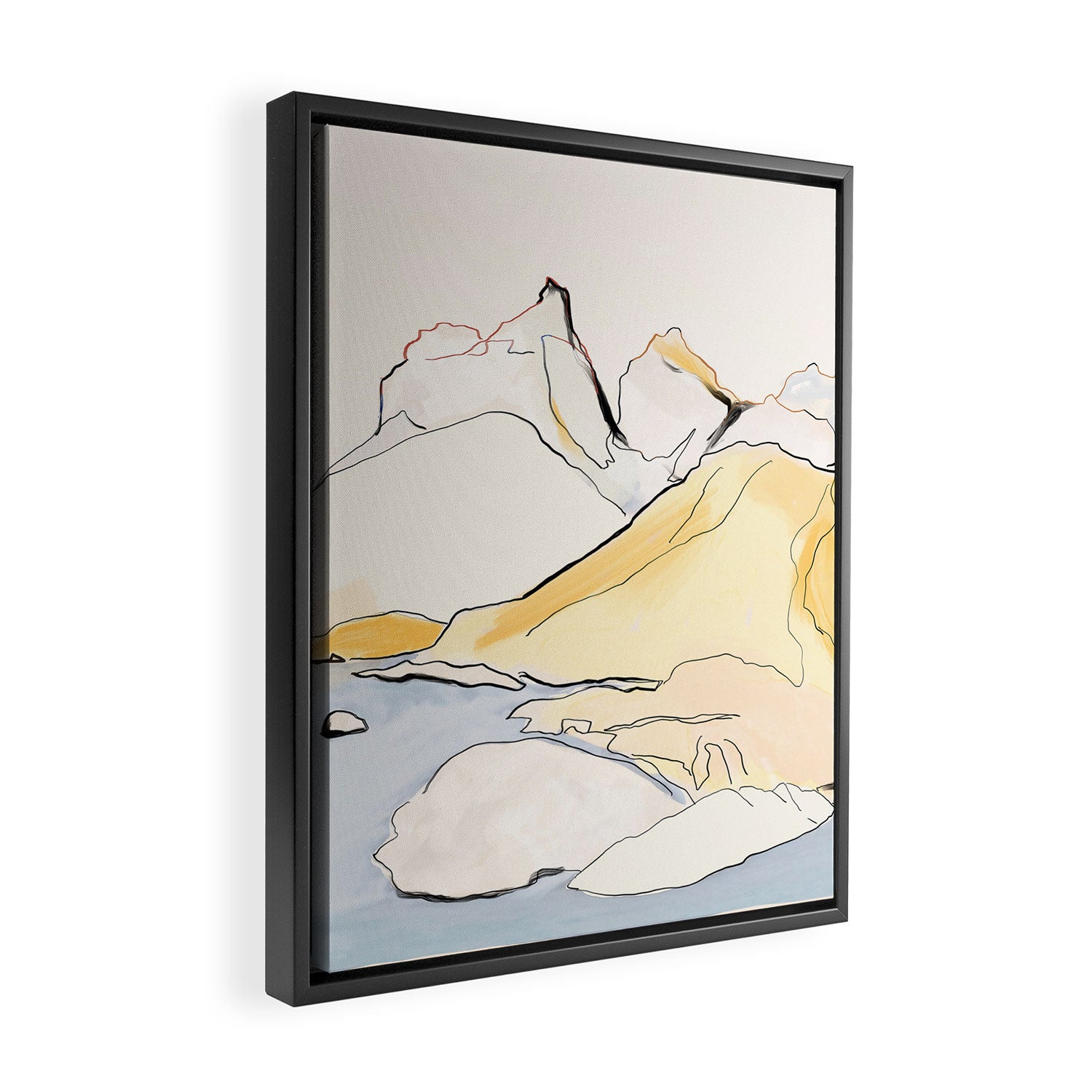 landscape 08 Framed Canvas Print Gallery Image 2