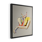 Minimal Abstract Woman 3 Framed Canvas Print Gallery Image 2