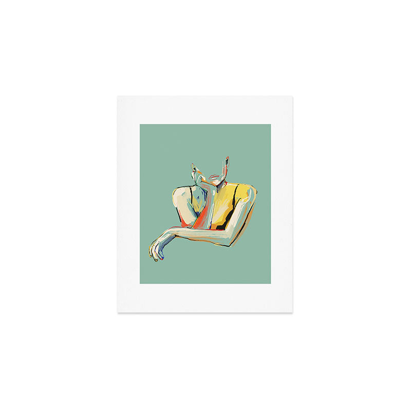 Minimal Abstract Woman 4 Art Print Gallery Image 1