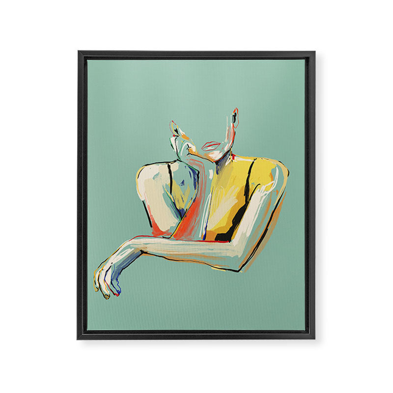 Minimal Abstract Woman 4 Framed Canvas Print Gallery Image 6