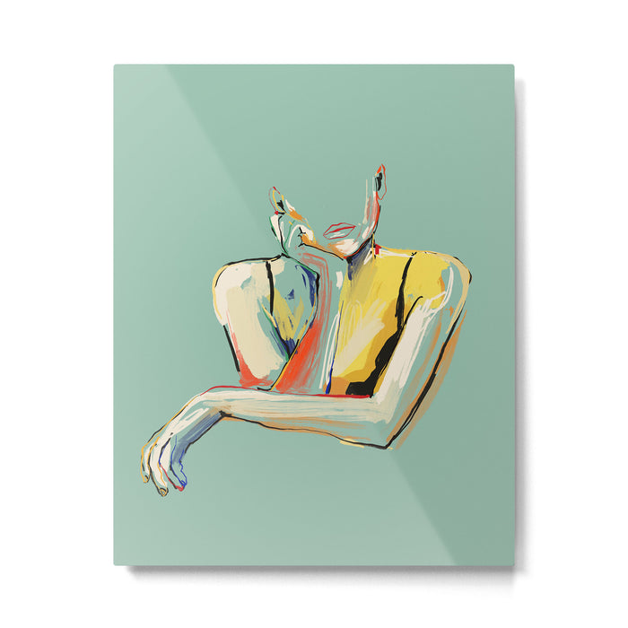 Minimal Abstract Woman 4 Metal Print Gallery Image 1