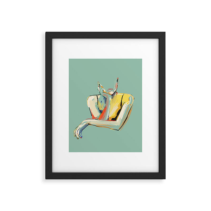 Minimal Abstract Woman 4 Framed Art Print Gallery Image 5