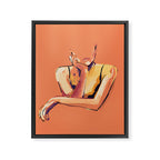 Minimal Abstract Woman 6 Framed Canvas Print Gallery Image 6
