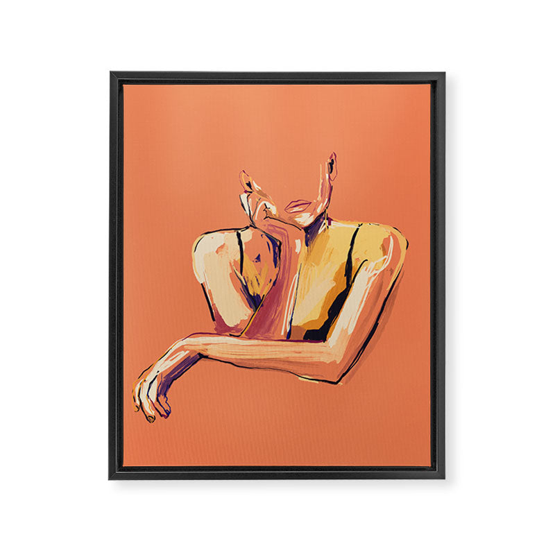 Minimal Abstract Woman 6 Framed Canvas Print Gallery Image 6