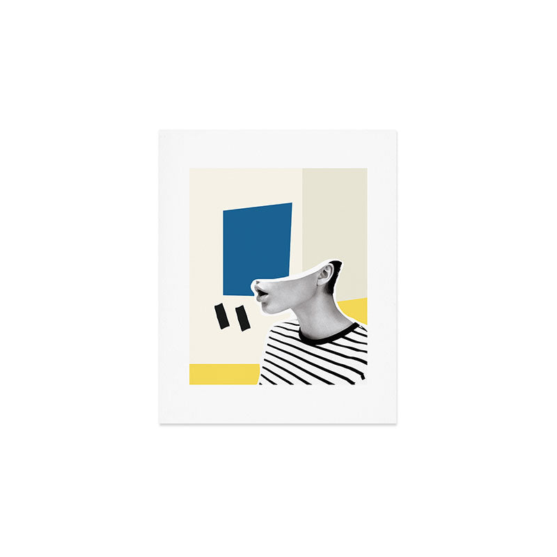minimal collage Art Print Gallery Image 1