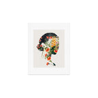 Minimal Collage Floral Portrait 4 Art Print Gallery Image 1