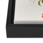 Minimal Collage Floral Portrait 4 Framed Canvas Print Gallery Image 3