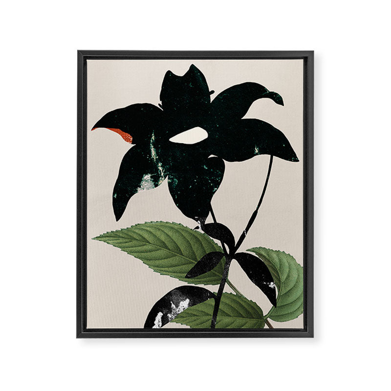 minimal collage/ Flower  Framed Canvas Print Gallery Image 6