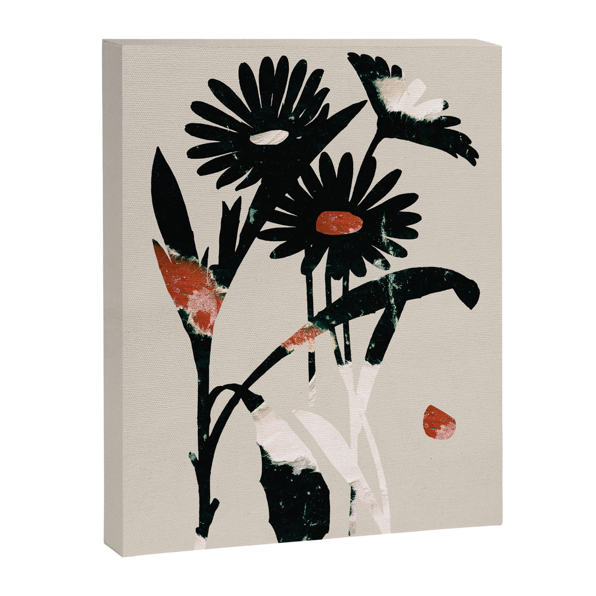 minimal collage/ Flowers 2 Canvas Print Gallery Image 6