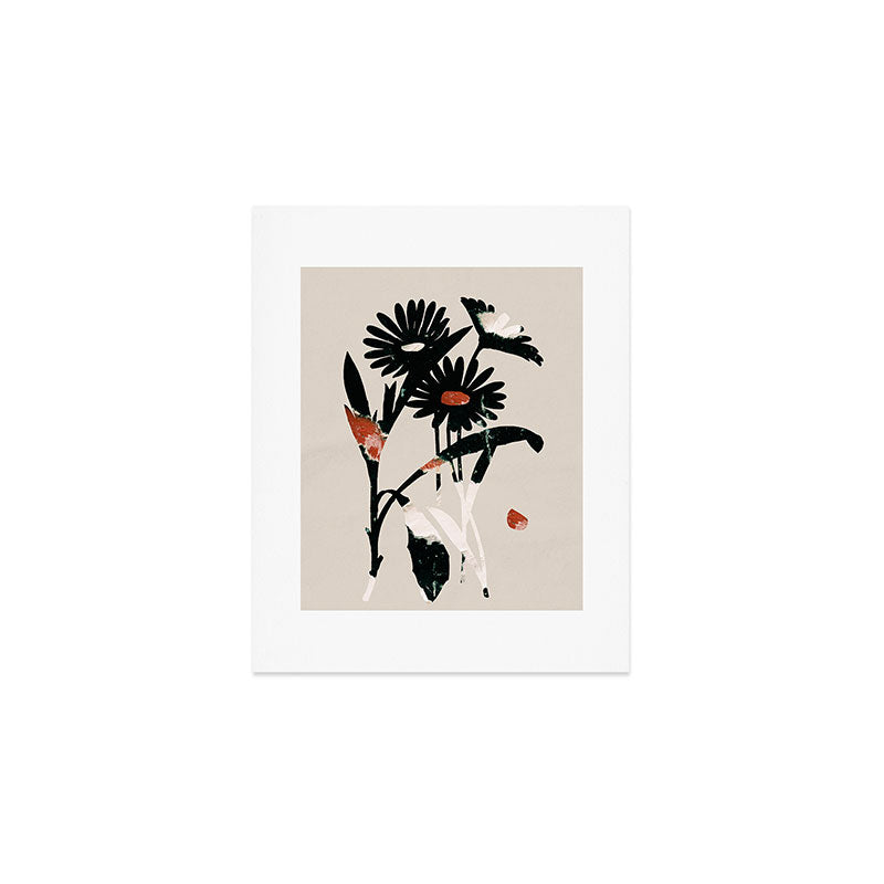 minimal collage/ Flowers 2 Art Print Gallery Image 1