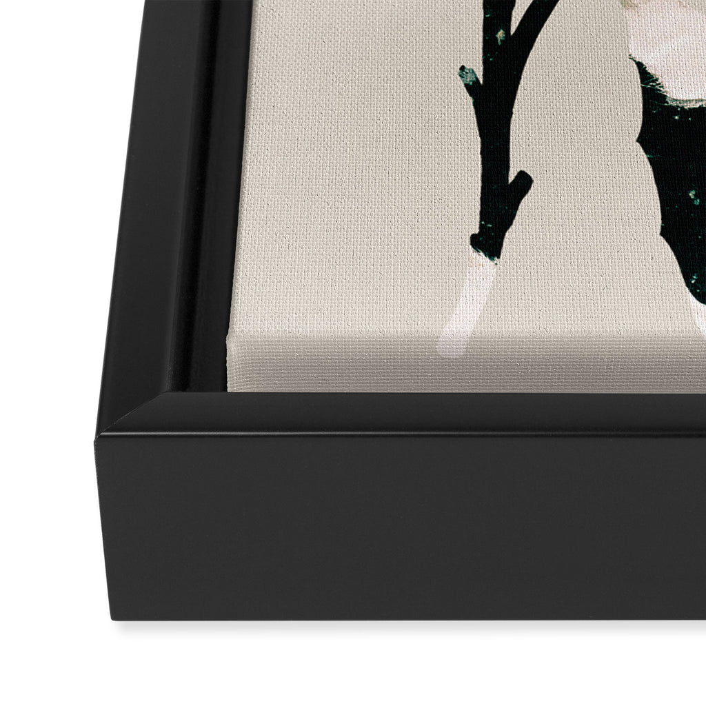 minimal collage/ Flowers 2 Framed Canvas Print Gallery Image 3