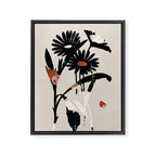 minimal collage/ Flowers 2 Framed Canvas Print Gallery Image 6