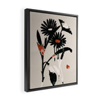 minimal collage/ Flowers 2 Framed Canvas Print Gallery Image 2
