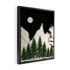 minimal collage/ Forest Framed Canvas Print Gallery Image 2