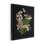 Minimal Collage/ Hand, Plants and Butterflies 6 Framed Canvas Print Gallery Image 2