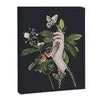 Minimal Collage/ Hand, Plants and Butterflies 7 Canvas Print Gallery Image 6