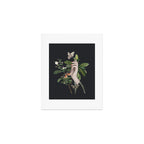 Minimal Collage/ Hand, Plants and Butterflies 7 Art Print Gallery Image 1