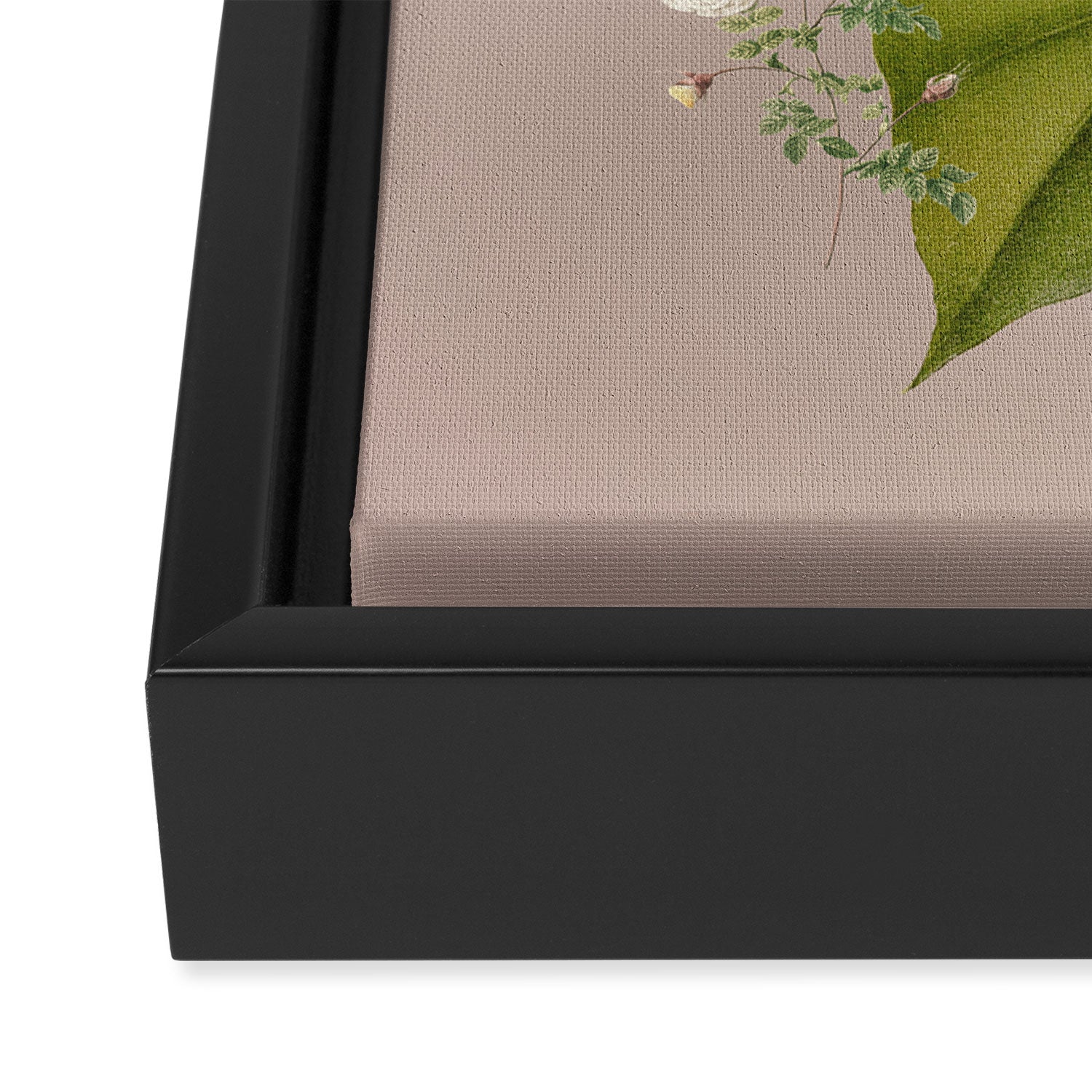 Minimal Collage/ Hand, Plants and Butterflies 8 Framed Canvas Print Gallery Image 3