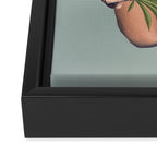 Minimal Collage/ Hand, Plants and Butterflies 4 Framed Canvas Print Gallery Image 3