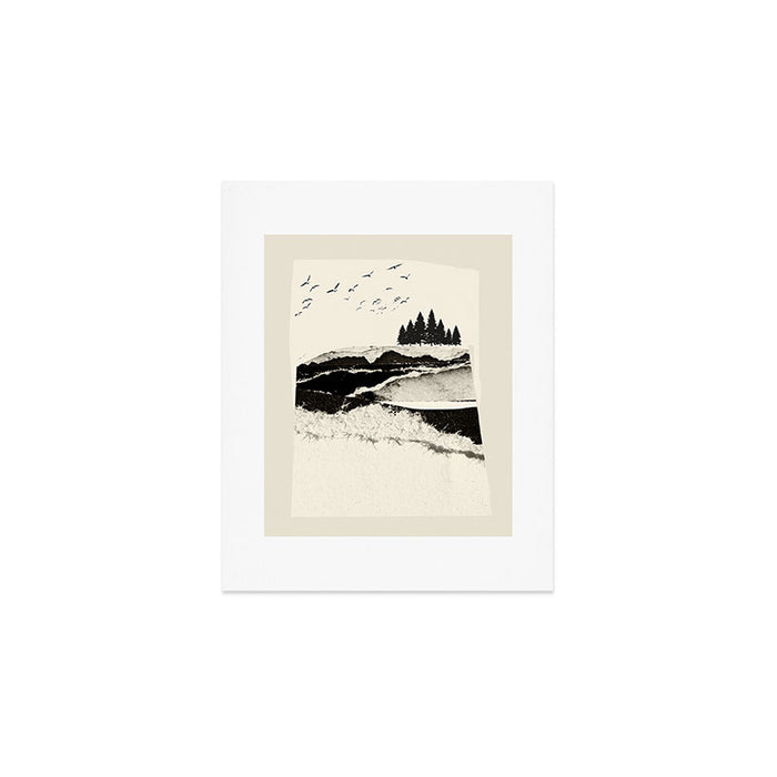 minimal collage/ Landscape Art Print Gallery Image 1