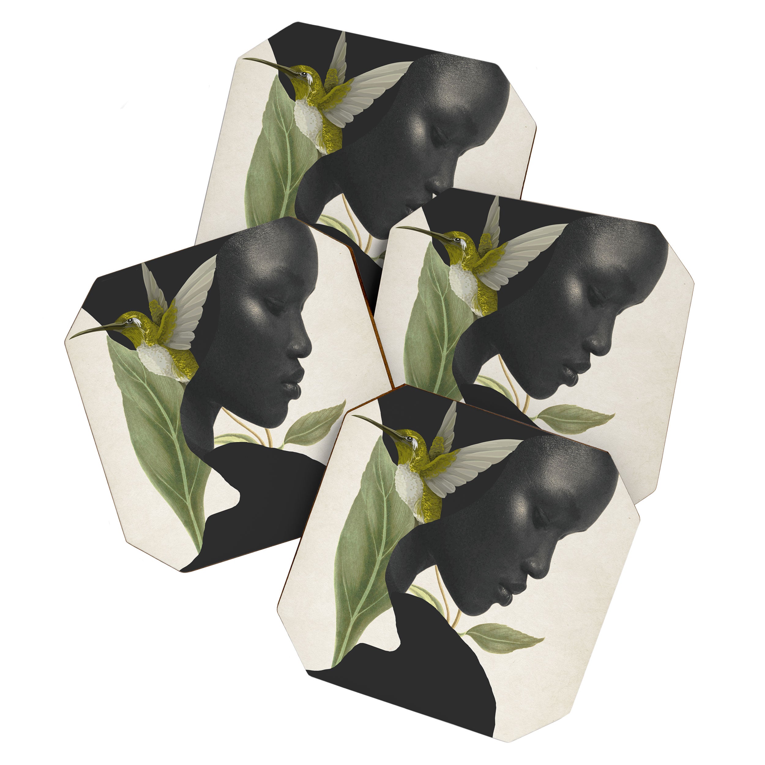 minimal collage /silence 6 Coaster Gallery Image 1
