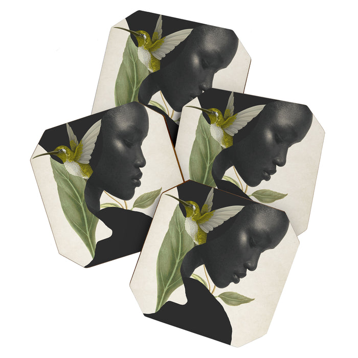 minimal collage /silence 6 Coaster Gallery Image 1