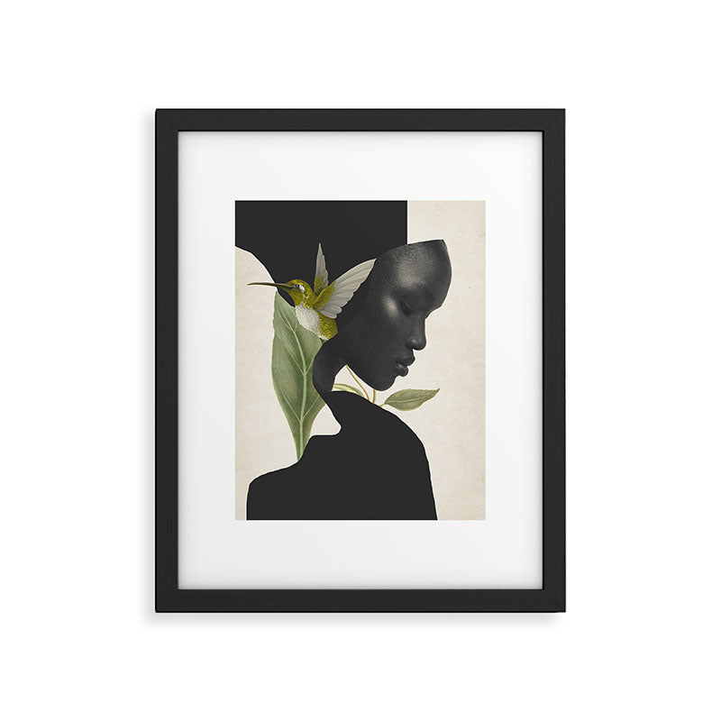 minimal collage /silence 6 Framed Art Print Gallery Image 5