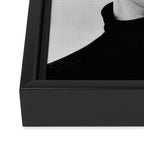 minimal collage /silence Framed Canvas Print Gallery Image 3