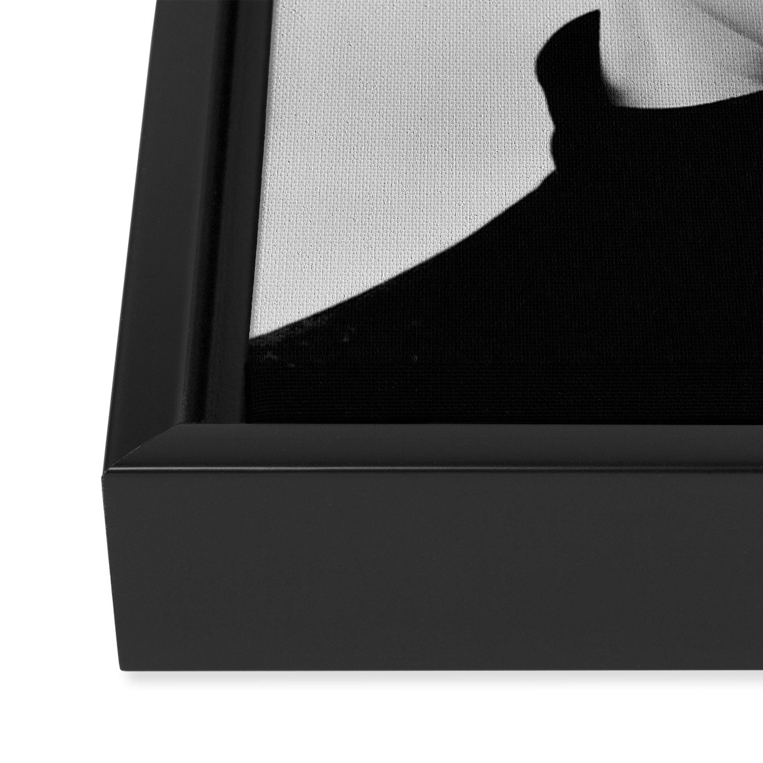 minimal collage /silence Framed Canvas Print Gallery Image 3