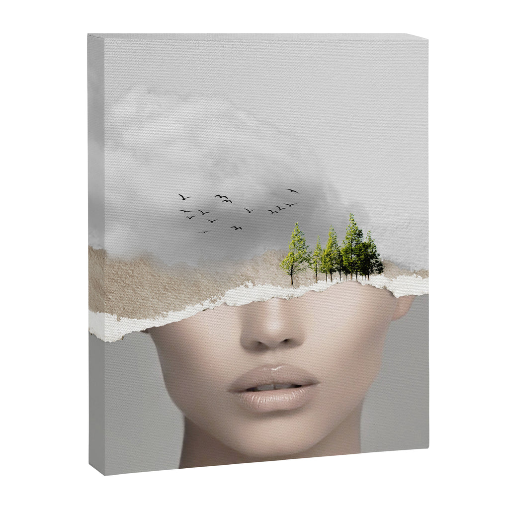 minimal collage /silence2 Canvas Print Gallery Image 6