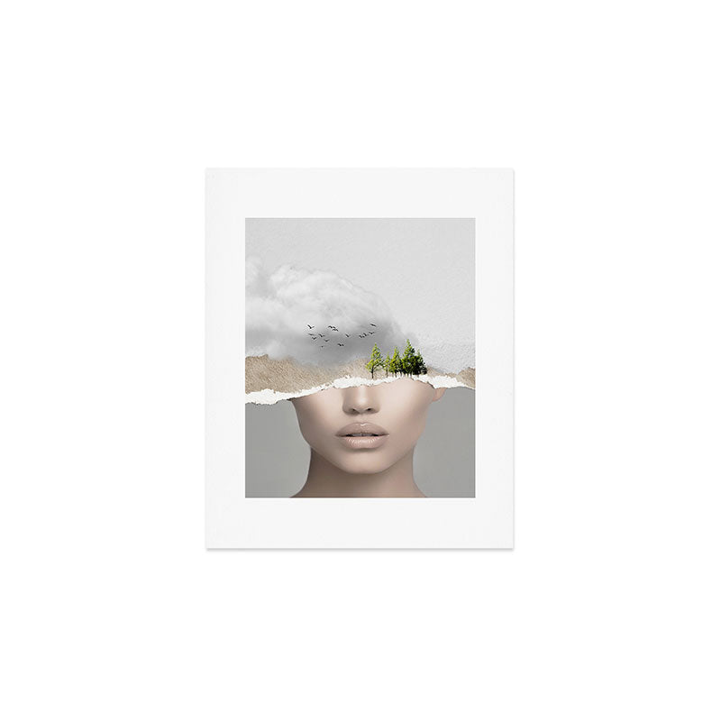 minimal collage /silence2 Art Print Gallery Image 1