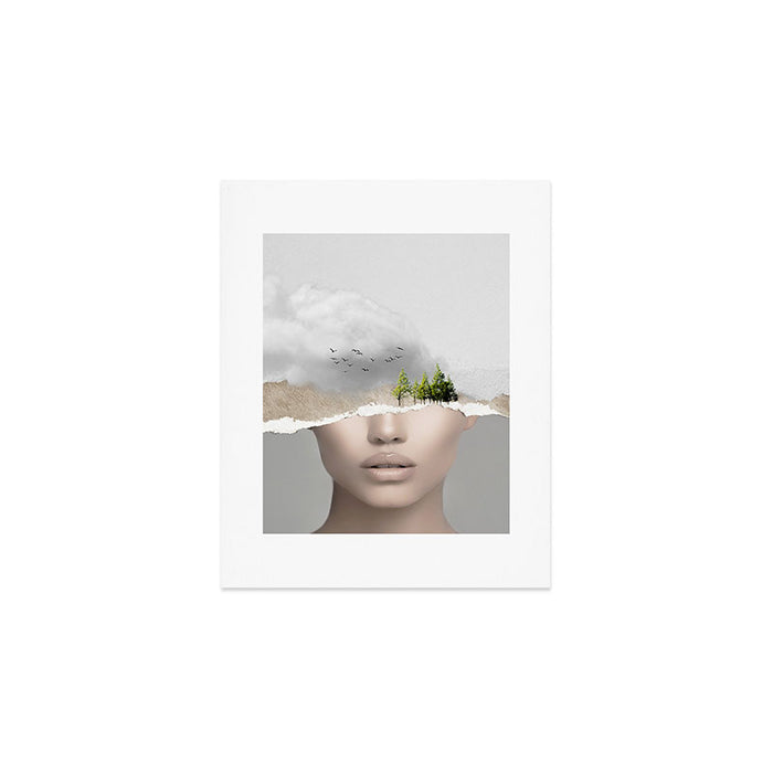 minimal collage /silence2 Art Print Gallery Image 1