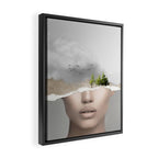 minimal collage /silence2 Framed Canvas Print Gallery Image 2