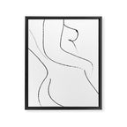 Minimal Line Drawing 2 Framed Canvas Print Gallery Image 8