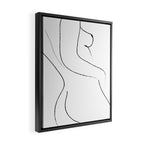 Minimal Line Drawing 2 Framed Canvas Print Gallery Image 2