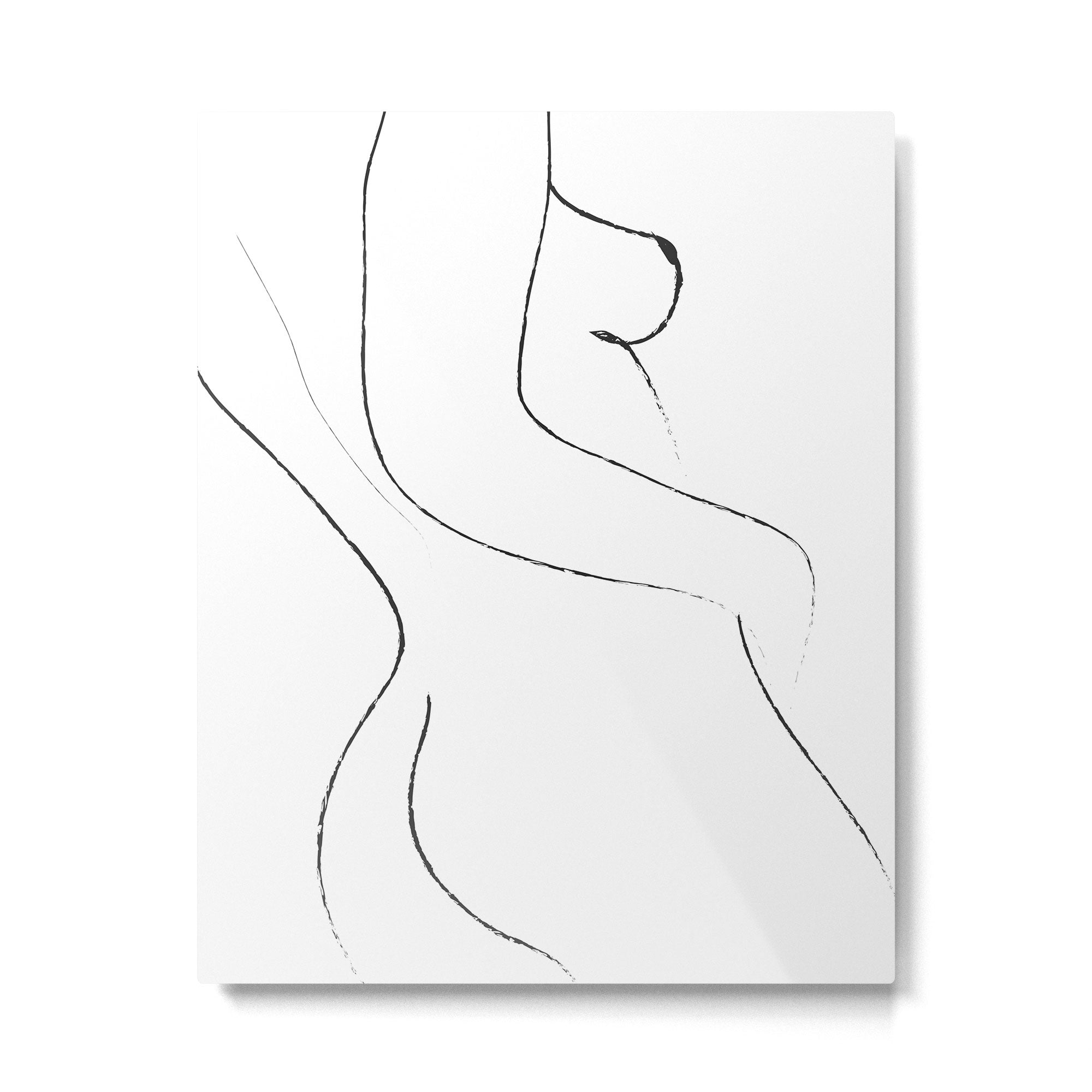 Minimal Line Drawing 2 Metal Print Gallery Image 6