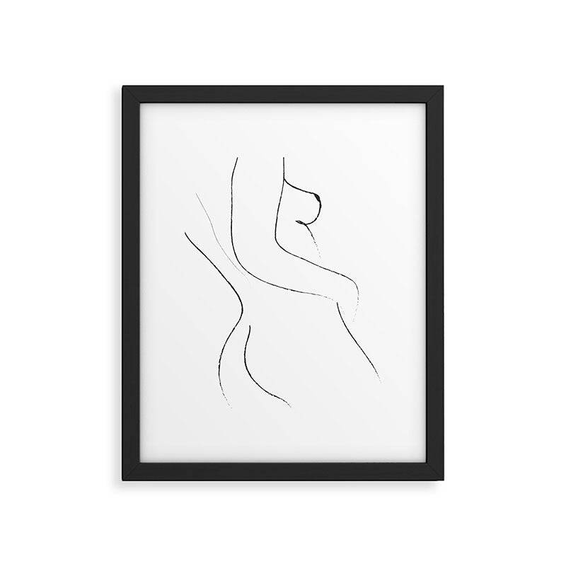 Minimal Line Drawing 2 Framed Art Print Gallery Image 4