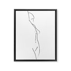 Minimal Line Drawing 3 Framed Canvas Print Gallery Image 6