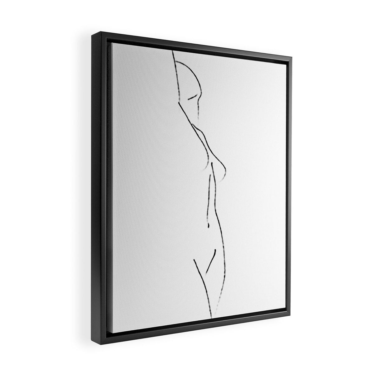 Minimal Line Drawing 3 Framed Canvas Print Gallery Image 2