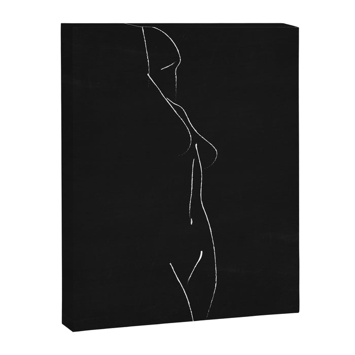 Minimal Line Drawing Figure Canvas Print Gallery Image 1