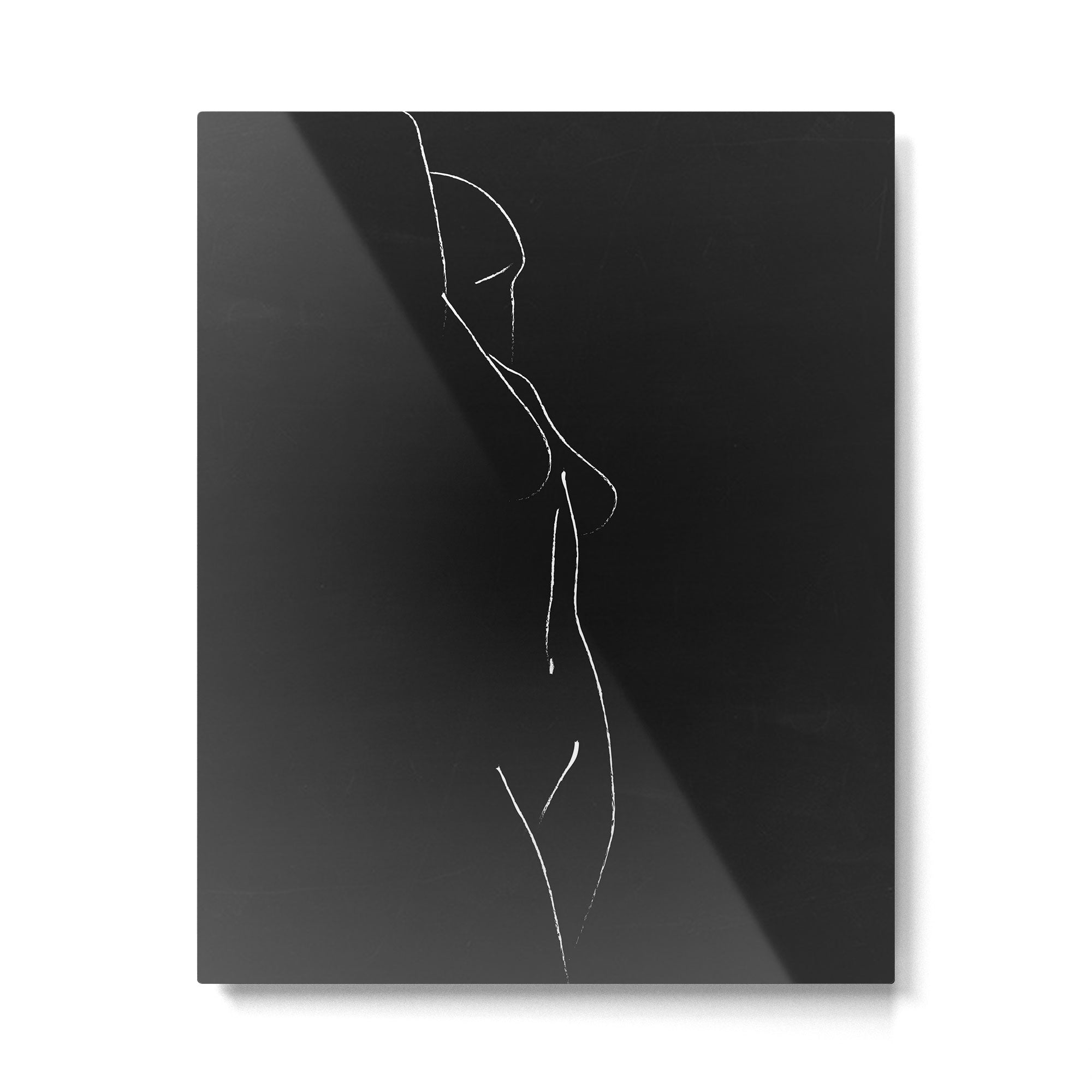 Minimal Line Drawing Figure Metal Print Gallery Image 4