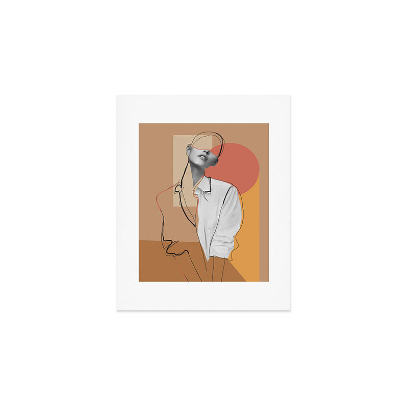 Minimalist Girl2 Art Print Gallery Image 1