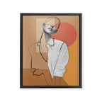 Minimalist Girl2 Framed Canvas Print Gallery Image 6