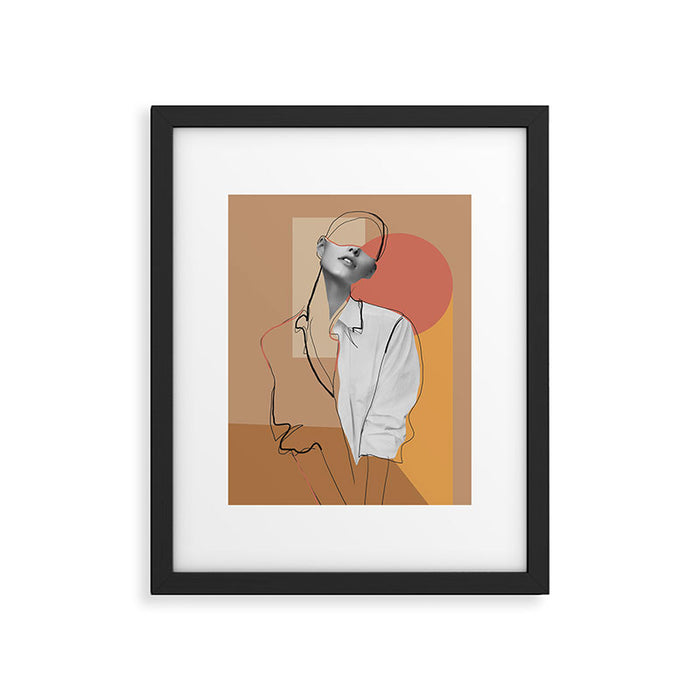 Minimalist Girl2 Framed Art Print Gallery Image 1