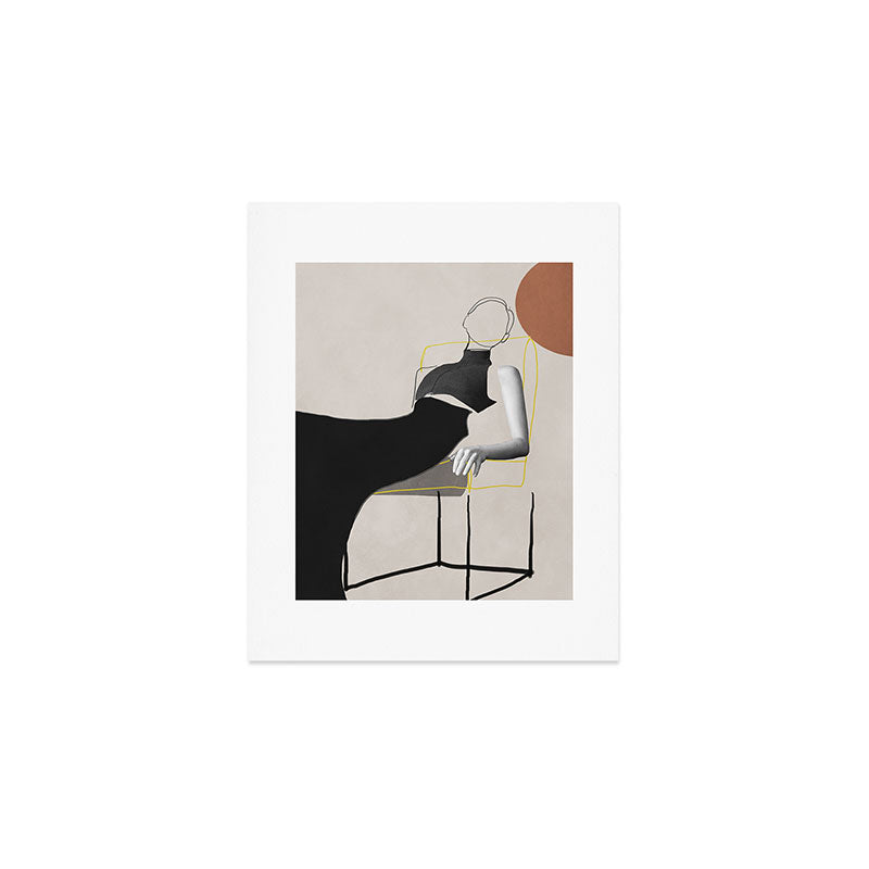 Minimalist Girl3 Art Print Gallery Image 1