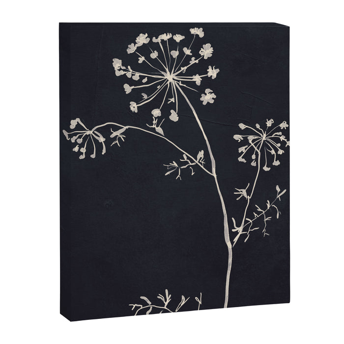 Minimalist Wild Plant 6 Black And White Canvas Print Gallery Image 1
