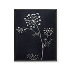 Minimalist Wild Plant 6 Black And White Framed Canvas Print Gallery Image 6