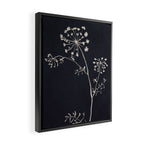 Minimalist Wild Plant 6 Black And White Framed Canvas Print Gallery Image 2
