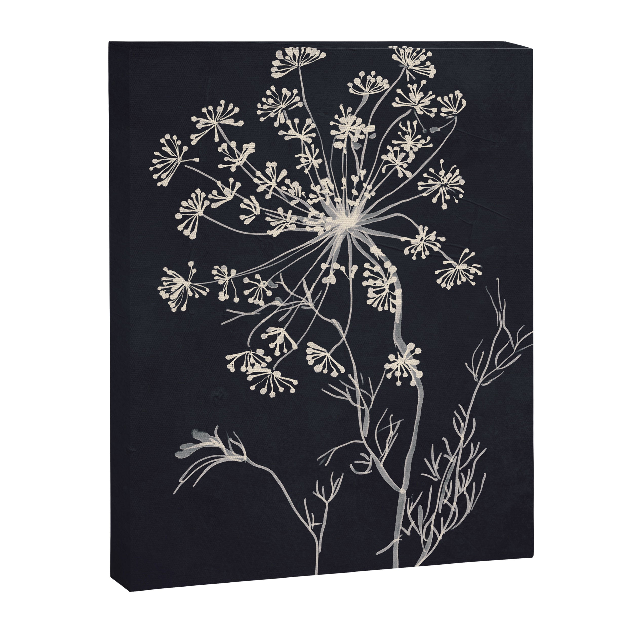 Minimalist Wild Plant 7 Black And White Canvas Print Gallery Image 6